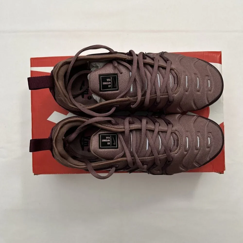 Nike Women's Air Vapormax Smokey Mauve Bordeaux Lace Up Trainers Sz 8/ SKU #2968